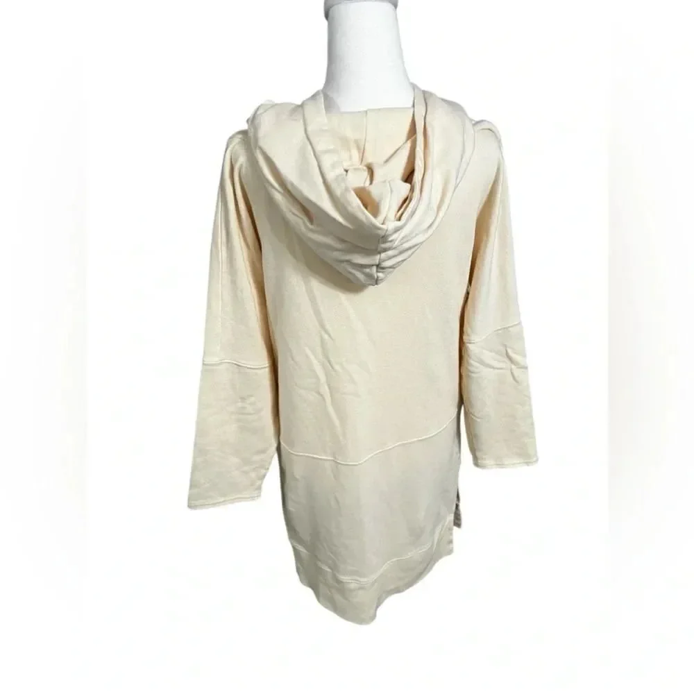 INTIMATELY free people small beach oversized hoodie cream